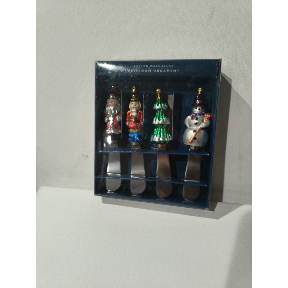 Vtg Boston Warehouse Heirloom Ornament Holiday Spreaders Nutcracker Santa Tree